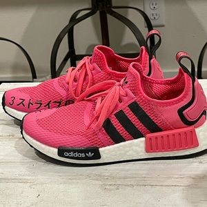Hot pink Adidas NMDs
